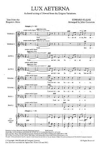 Lux Aeterna (arr. John Cameron) Sheet Music Preview