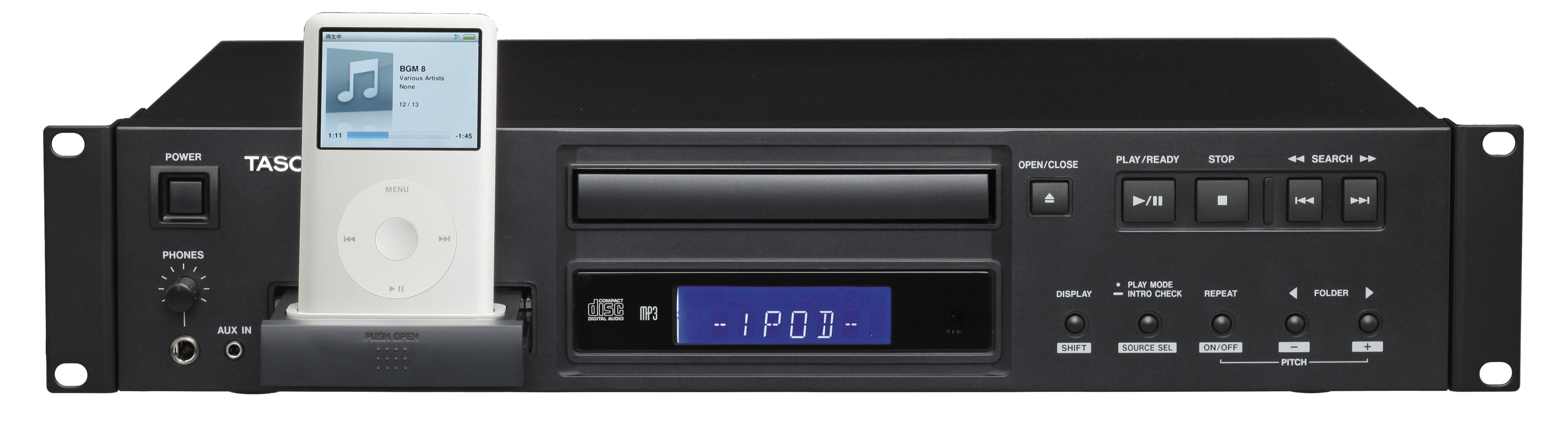 Tascam CD200i Pro CD Player w/iPod Dock Cover Image