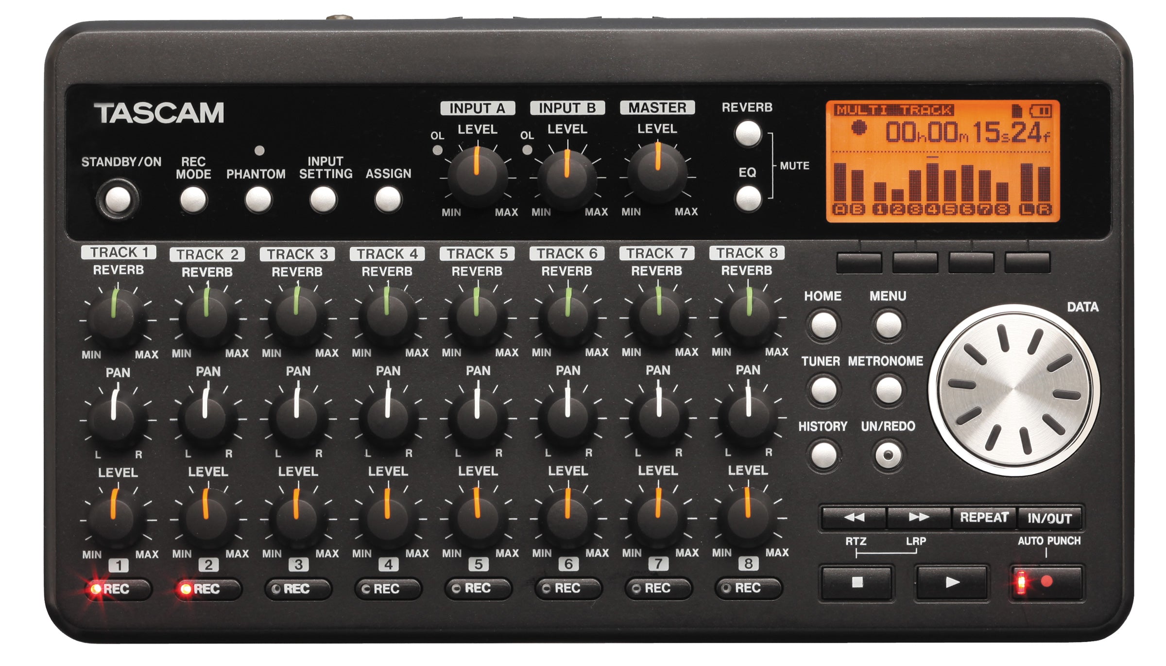 Tascam DP008 Digital Pocket Studio 8 Track Recorder Cover Image