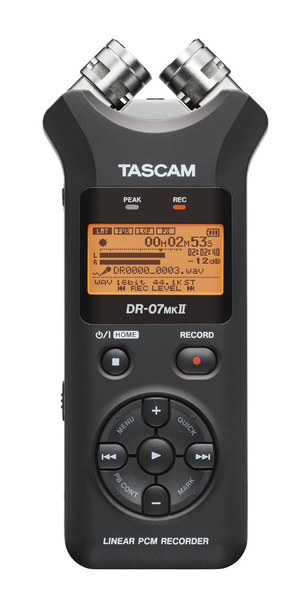 Tascam DR-07mkII Handheld Stereo Recorder Cover Image