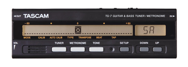 Tascam TG-7 Guitar/Bass Guitar Tuner/Metronome Cover Image
