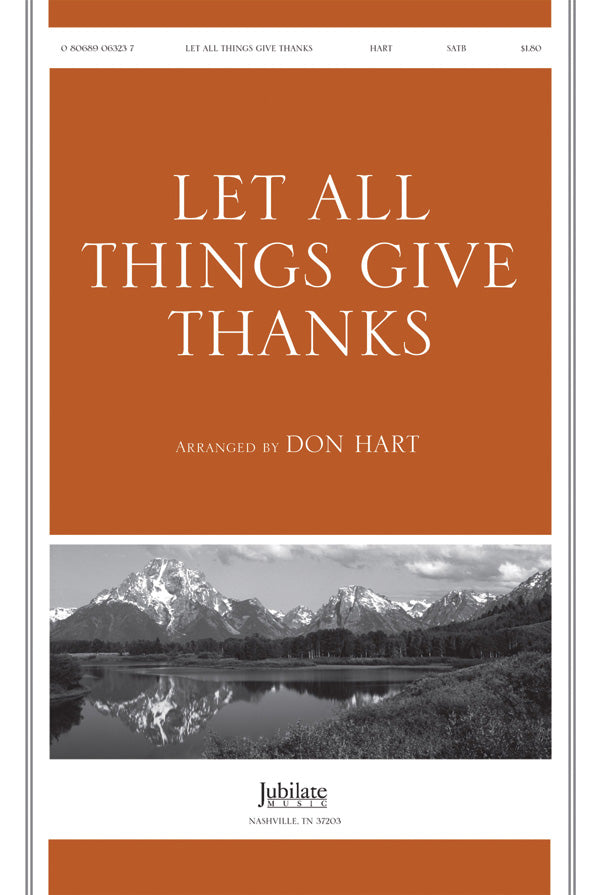 Let All Things Give Thanks Cover Image