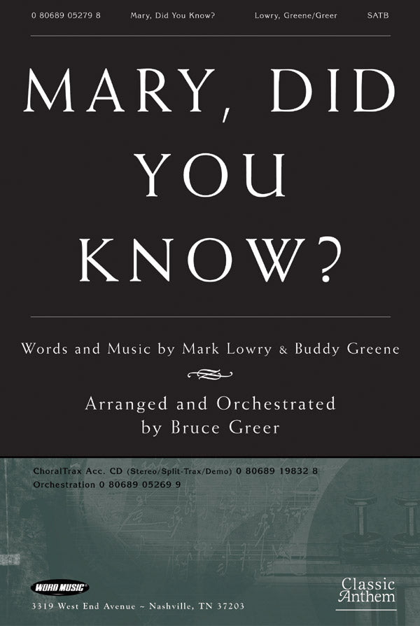Mary, Did You Know? Cover Image