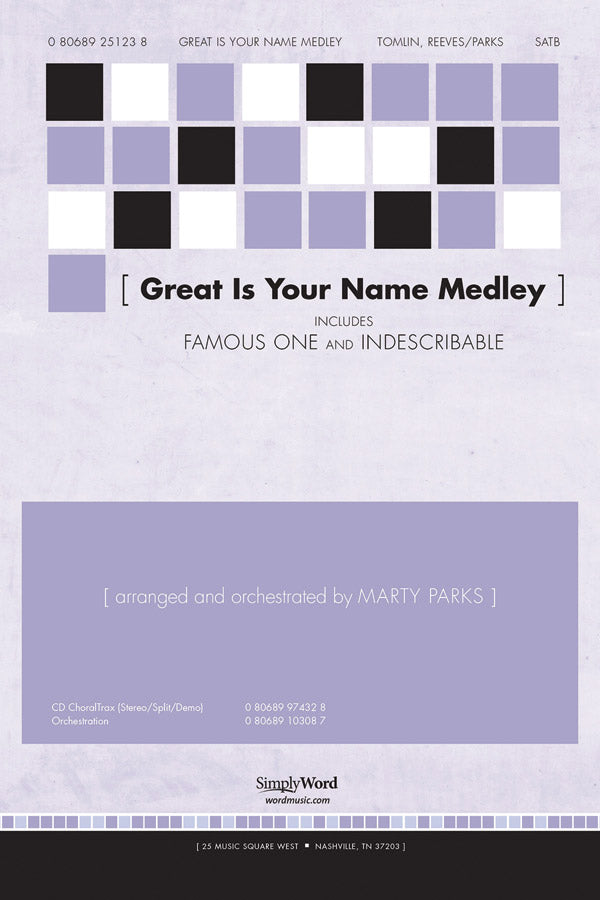 Great Is Your Name Medley Cover Image
