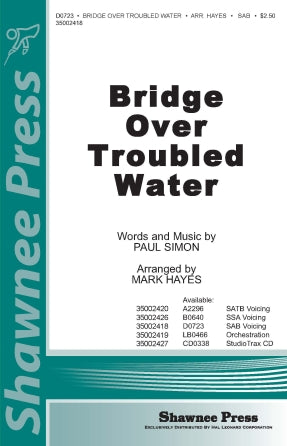 Bridge Over Troubled Water (arr. Mark Hayes) Sheet Music Preview