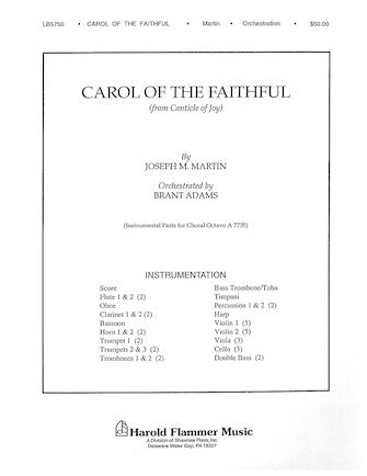 Carol Of The Faithful (from "Canticle Of Joy") - Viola Sheet Music Preview