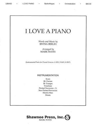 I Love a Piano (arr. Mark Hayes) - Clarinet Sheet Music Preview