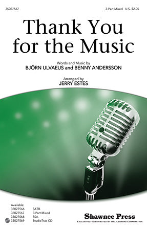 Thank You For The Music (arr. Jerry Estes) Sheet Music Preview