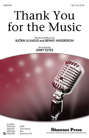 Thank You For The Music (arr. Jerry Estes) Sheet Music Preview