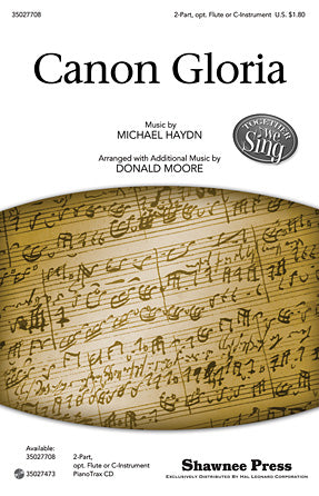 Canon Gloria Sheet Music Preview