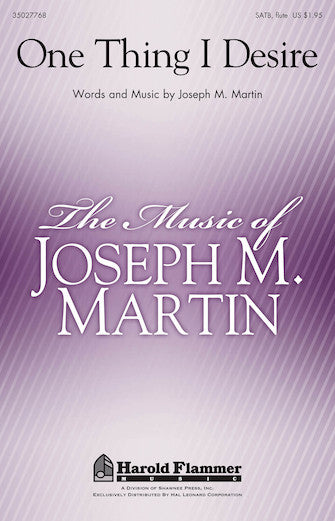One Thing I Desire Sheet Music Preview