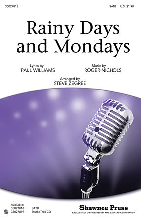 Rainy Days And Mondays Sheet Music Preview