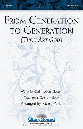 From Generation To Generation (Thou Art God) Sheet Music Preview