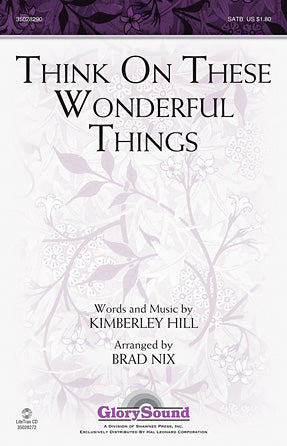 Think On These Wonderful Things Sheet Music Preview