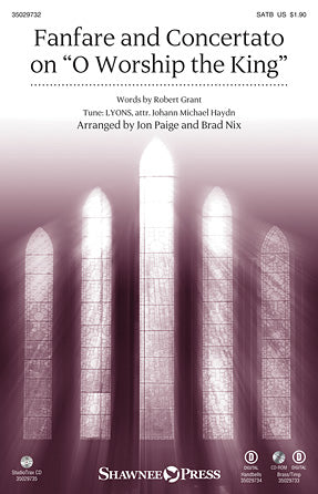 Fanfare And Concertato On "O Worship The King" Sheet Music Preview