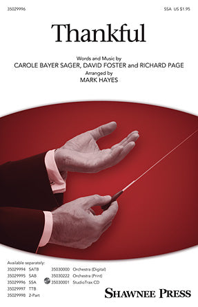 Thankful (arr. Mark Hayes) Sheet Music Preview