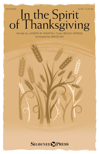 In The Spirit Of Thanksgiving Sheet Music Preview