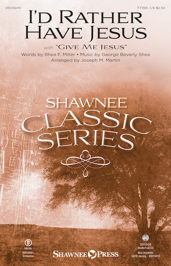 I'd Rather Have Jesus Sheet Music Preview