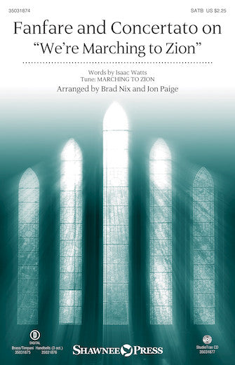 Fanfare And Concertato On "We're Marching To Zion" Sheet Music Preview