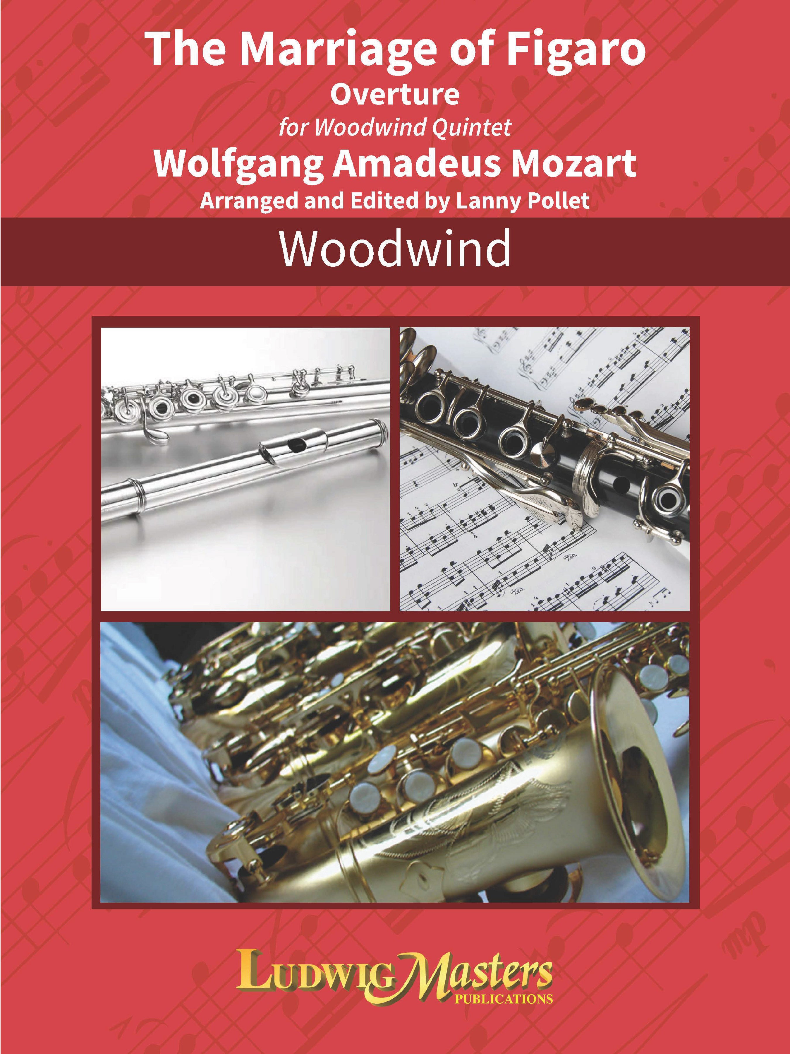 The Marriage of Figaro Overture for Woodwind Quintet Cover Image