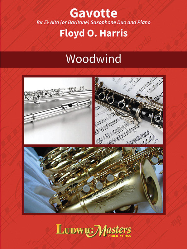 Gavotte for Alto or Baritone Saxophone Duo and Piano Cover Image