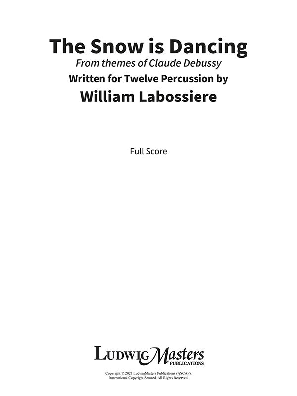 The Snow is Dancing: from themes of Debussy Cover Image