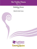 Six Violin Duets, Op. 5, Nos. 1-3 Cover Image
