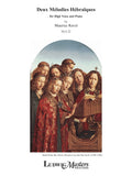 Deux Melodies Hebraiques, M.A 22 Cover Image