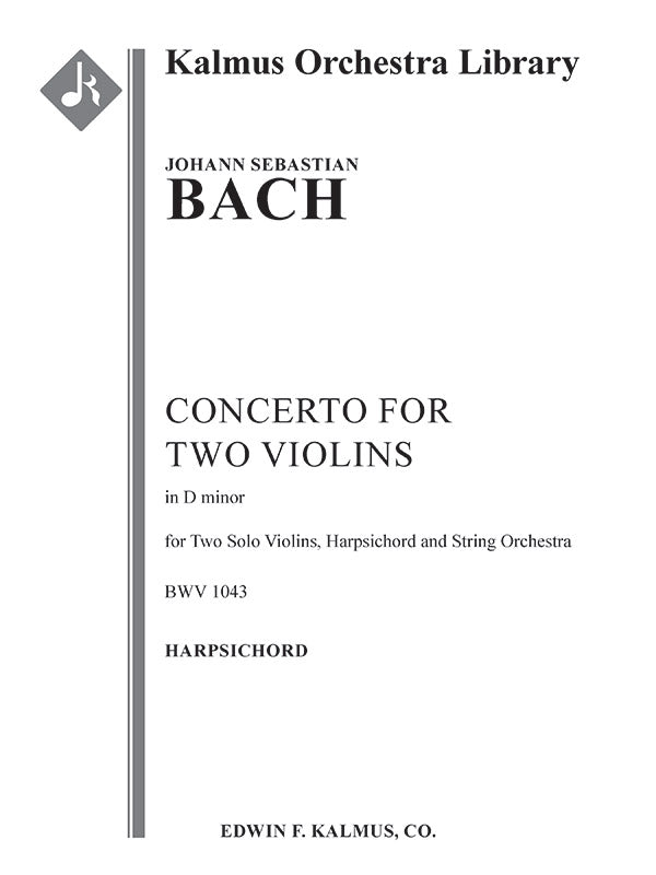Concerto for Two Violins in D minor, BWV 1043 (Double Violin Concerto) Cover Image