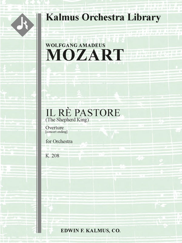 Il Re Pastore, K. 208: Overture [concert ending] Cover Image