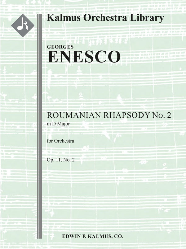Roumanian Rhapsody Op. 11, No. 2 in D Major Cover Image