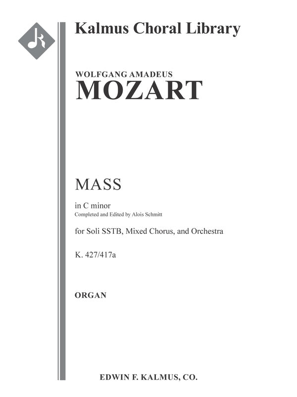 Mass in C minor, K. 427/417a (Schmitt) Cover Image
