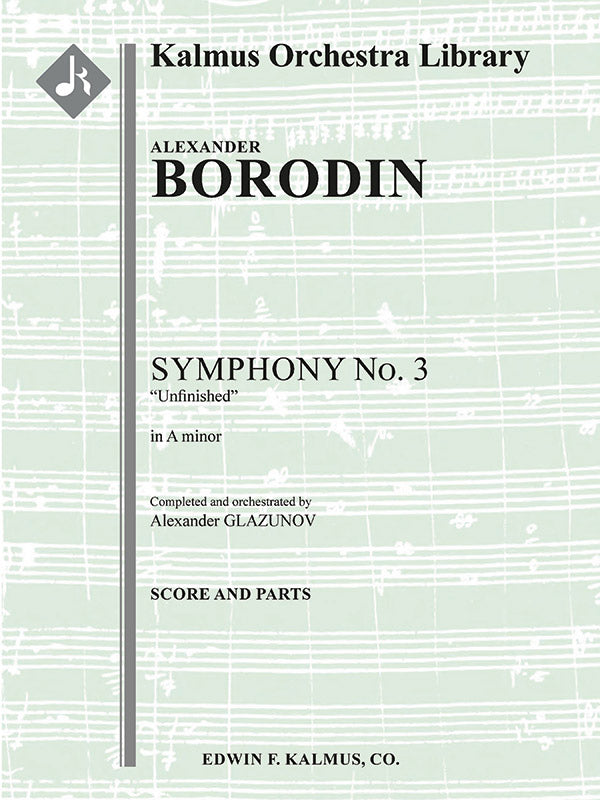 Symphony No. 3 in A minor, 'Unfinished' (completed and orchestrated by Glazunov) Cover Image