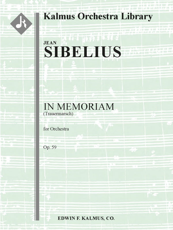 In Memoriam (Trauermarsch), Op. 59 Cover Image