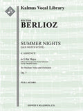 Summer Nights, Op. 7 (Les nuits d'ete): 4. Absence (transposed in Db) Cover Image