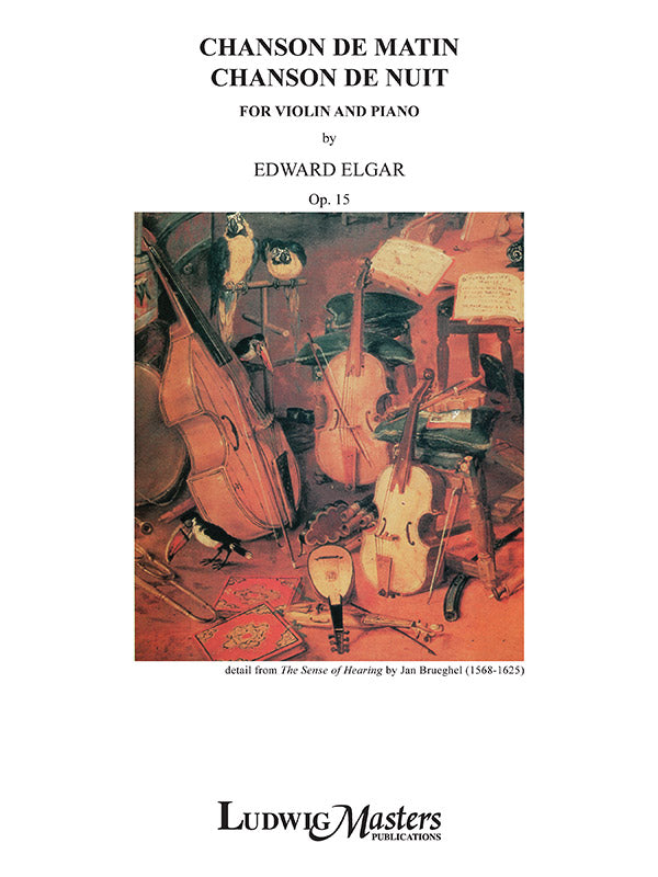 Chansons de Matin, de Nuit, Op. 15 for Violin and Piano Cover Image