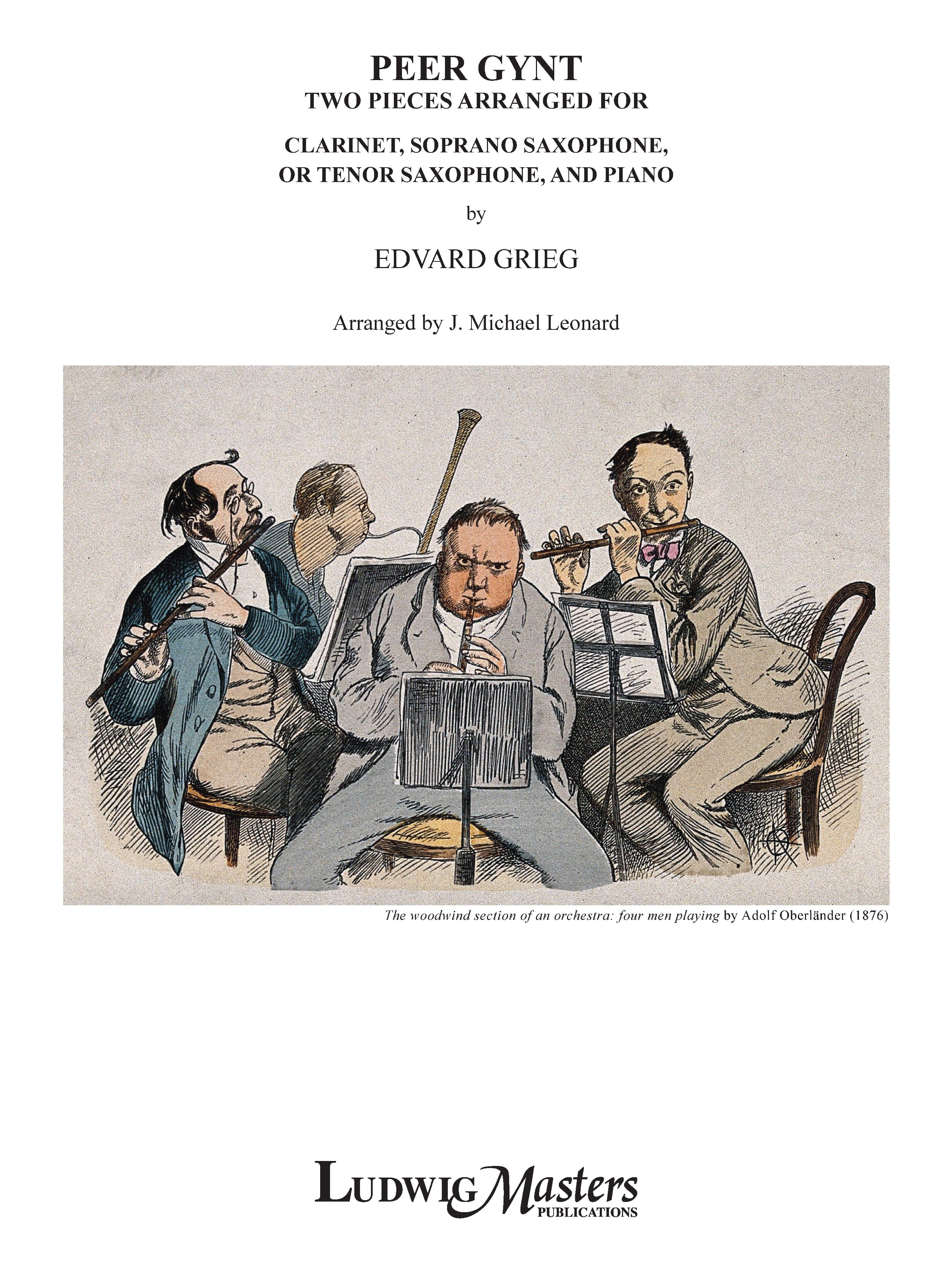 Peer Gynt: Two Pieces for Saxophone or Clarinet and Piano Cover Image