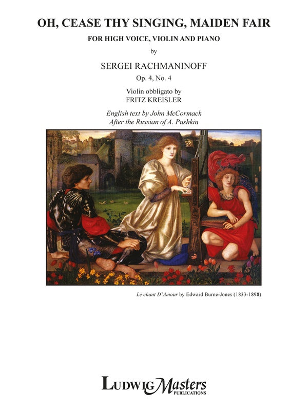 O Cease Thy Singing, Maiden Fair, Op. 4, No. 4 Cover Image