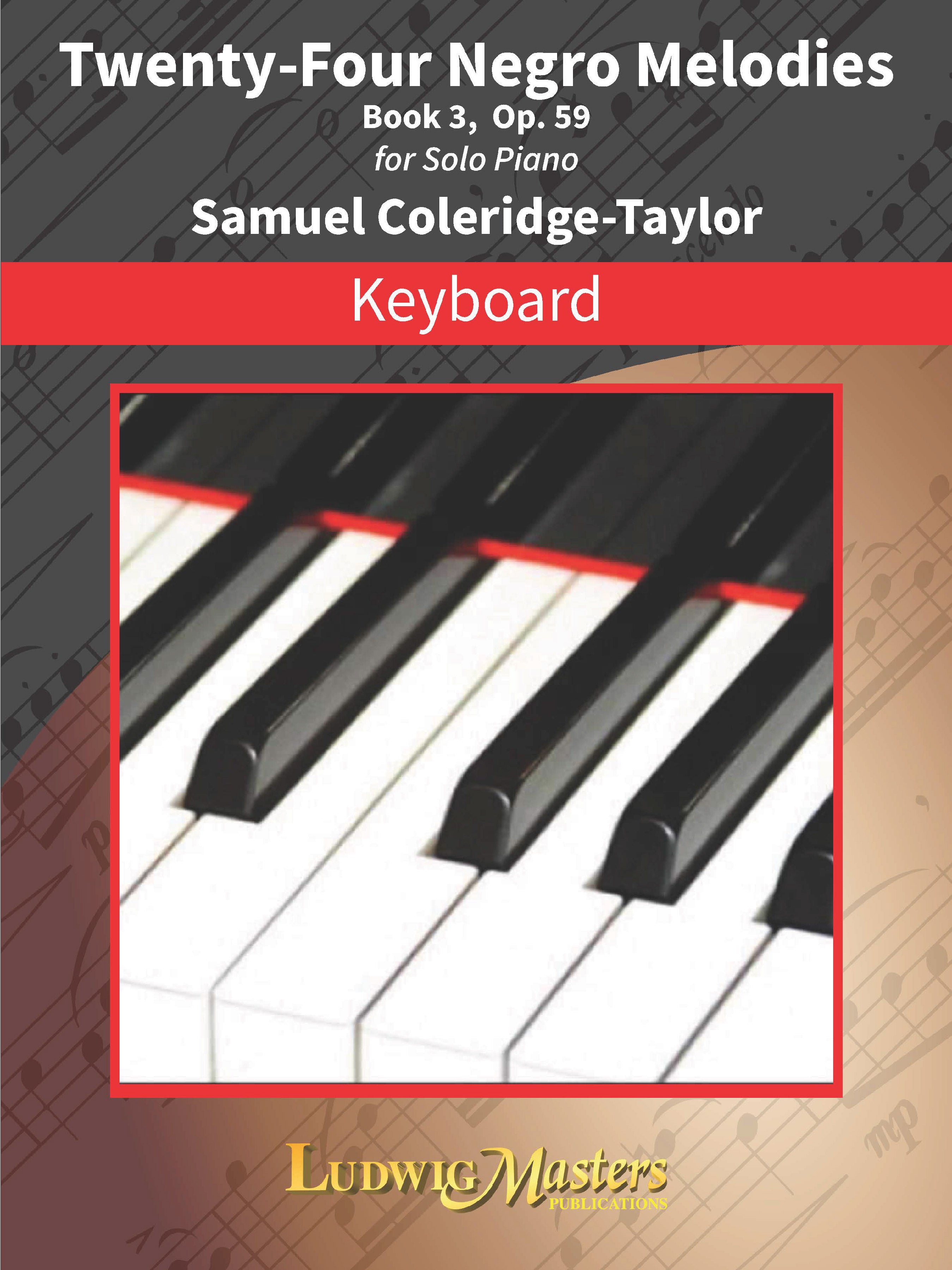 24 Negro Melodies, Op. 59, Bk. 3 Cover Image