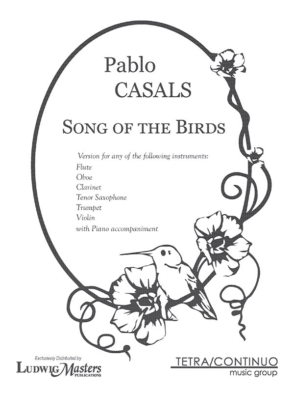 Song of the Birds for Treble Instrument and Piano Cover Image