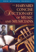 The Harvard Concise Dictionary of Music and Musicians Cover Image