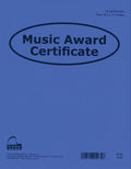 Music Award Certificate (Pack of 12) Cover Image