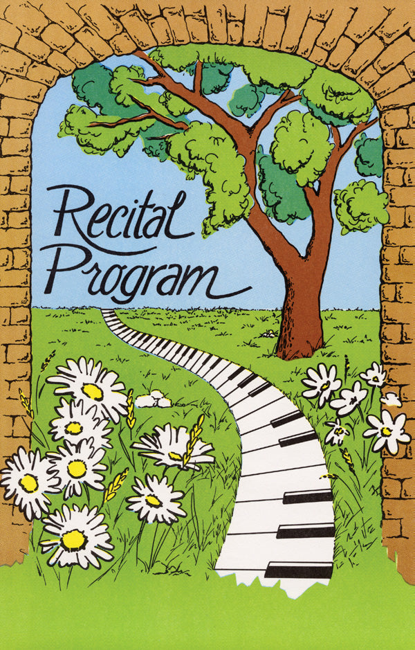Schaum Recital Programs (Blank) #15: Keyboard Path Cover Image