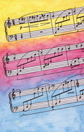 Schaum Recital Programs (Blank) #27: Musical Staffs Cover Image