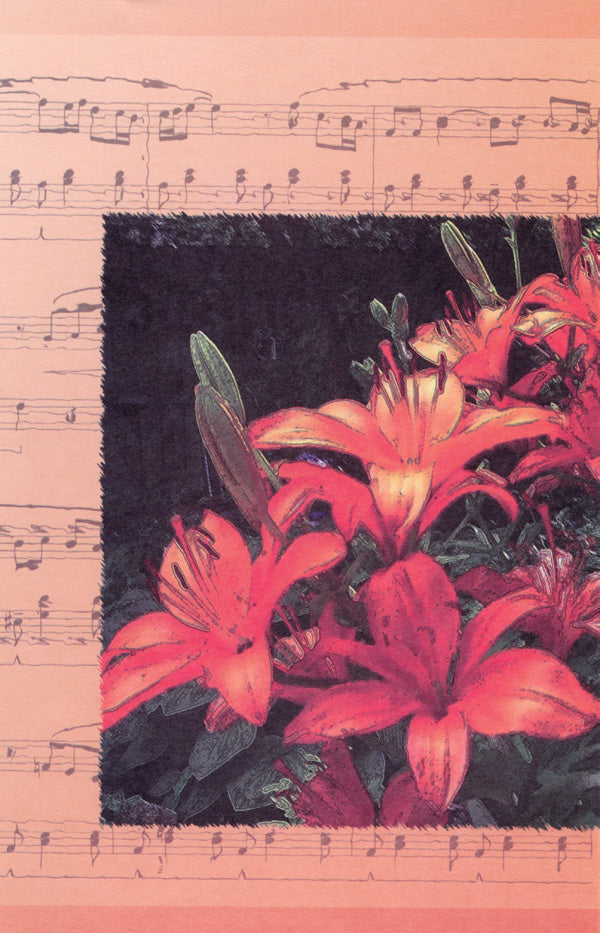 Schaum Recital Programs (Blank) #56: Lilies with Music Cover Image