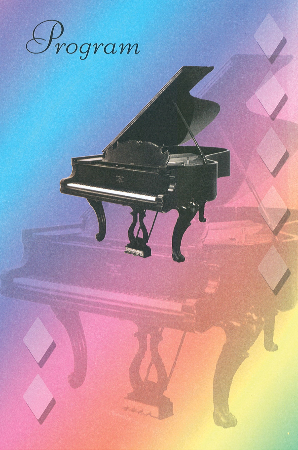 Schaum Recital Programs (Blank) #63: Grand Piano Cover Image