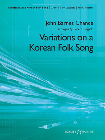 Variations on A Korean Folk Song Sheet Music Preview