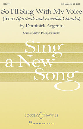 So I'll Sing With My Voice Sheet Music Preview