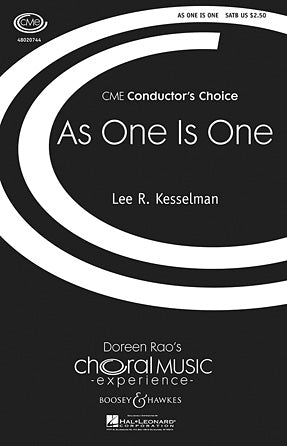As One Is One Sheet Music Preview