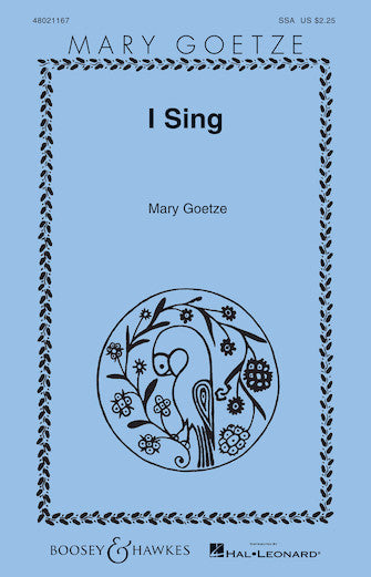 I Sing Sheet Music Preview
